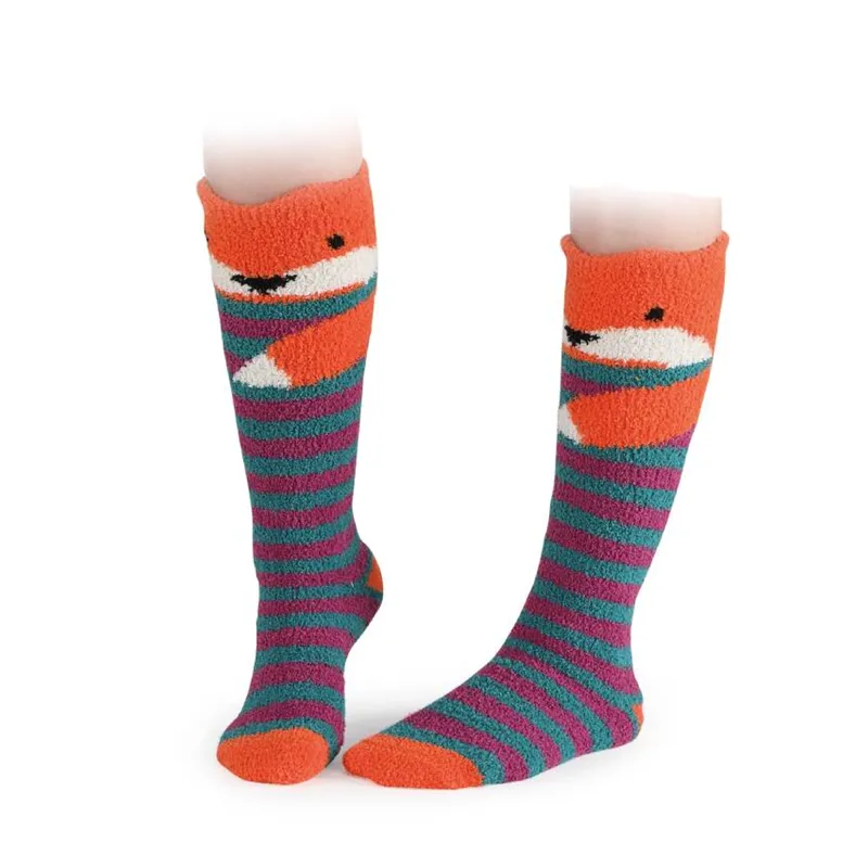 Shires Childrens Fluffy Socks - Fox